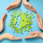 Earth Day, Environment and Eco concept, top view